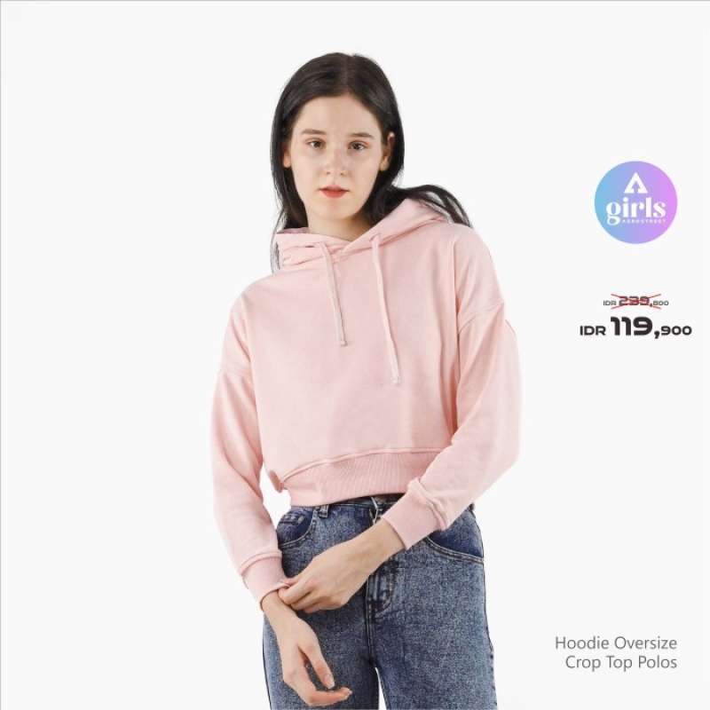 Promo Aerostreet Hoodie Oversize Crop Top Polos Cerah Woman Kbd01 Diskon 50 Di Seller Aerostreet Official Store Bentangan Kab. Klaten Blibli