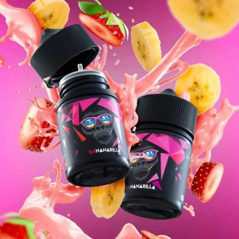 BELIBELI SHOP Bananarilla 60ML by IJC 100% Au then tic - Strawberry Banana  Smoothies - 3MG