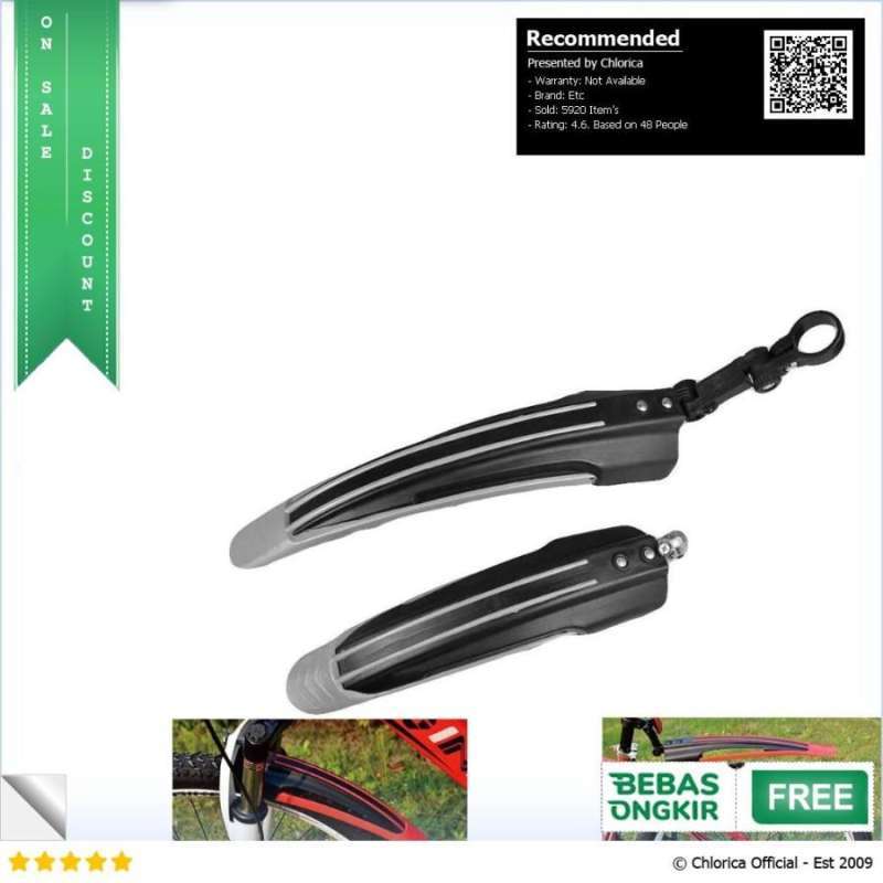 Jual Mudguard Spakbor Sepeda Depan Belakang Dua Warna BQ541 di