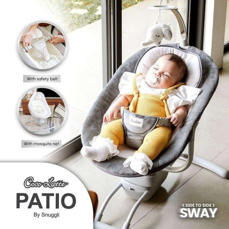 Ayunan Bayi Elektrik Cocolatte Patio By Snuggli Baby Swing Otomatis