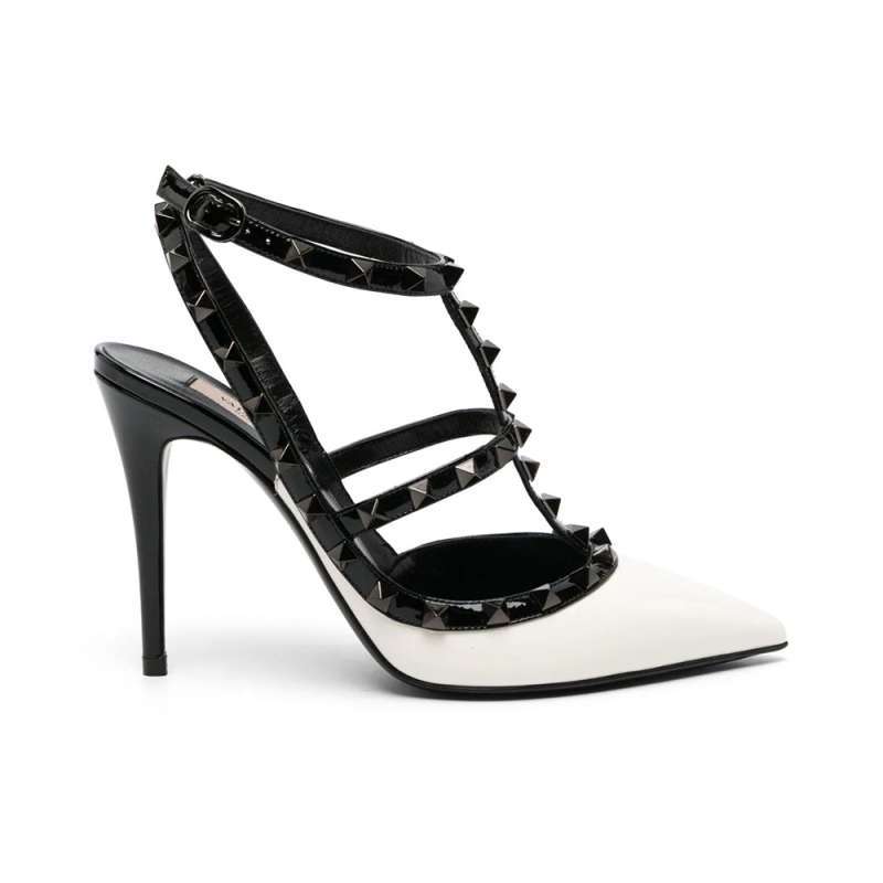 White valentino outlet studded shoes