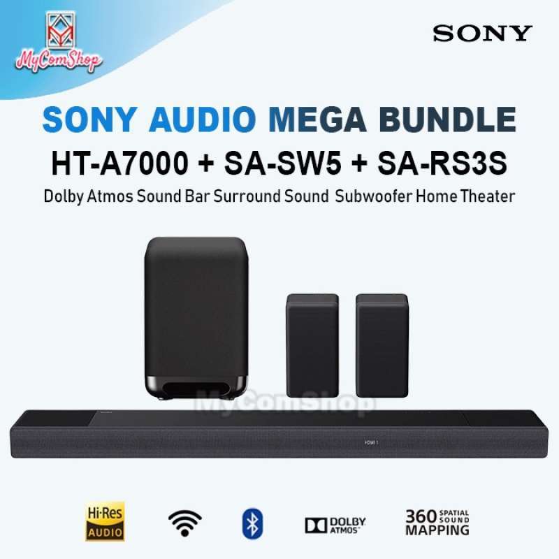 Jual Sony Ht-a7000 Audio Bundle With Sa-sw5 + Sa-rs3s Sound