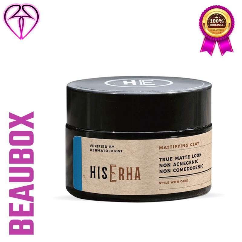 HIS ERHA Mattifying Clay 35 gr Minyak Rambut Pria Natural Look