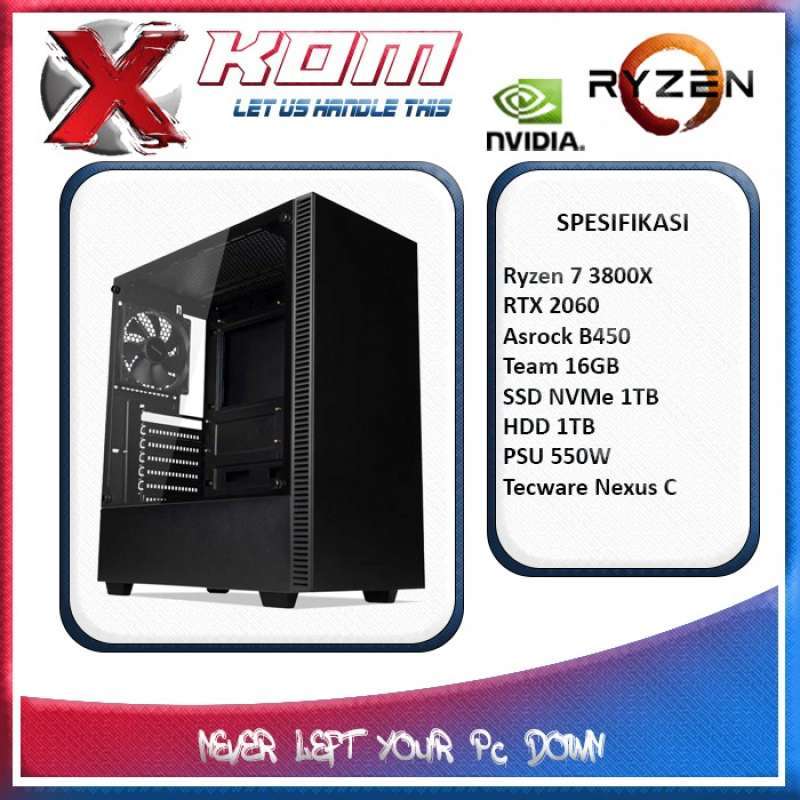 Jual Sale Pc Gaming Pro Komputer Rakitan Ryzen 7 3800X Rtx 2060