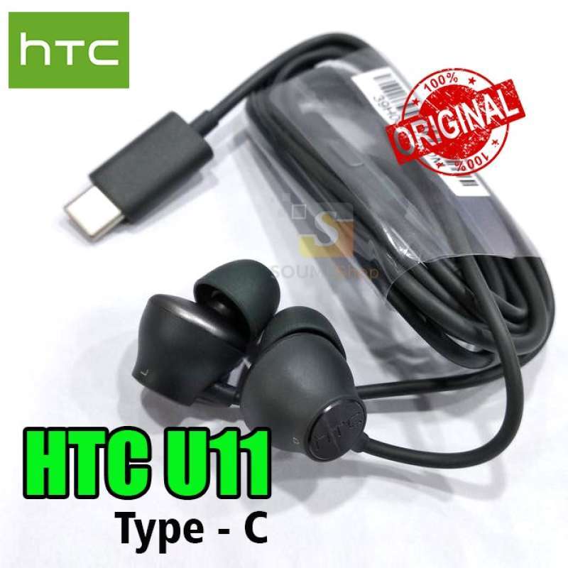 Headset Earphone HTC U11 USonic BLK Hi Res Audio Type C Original 100