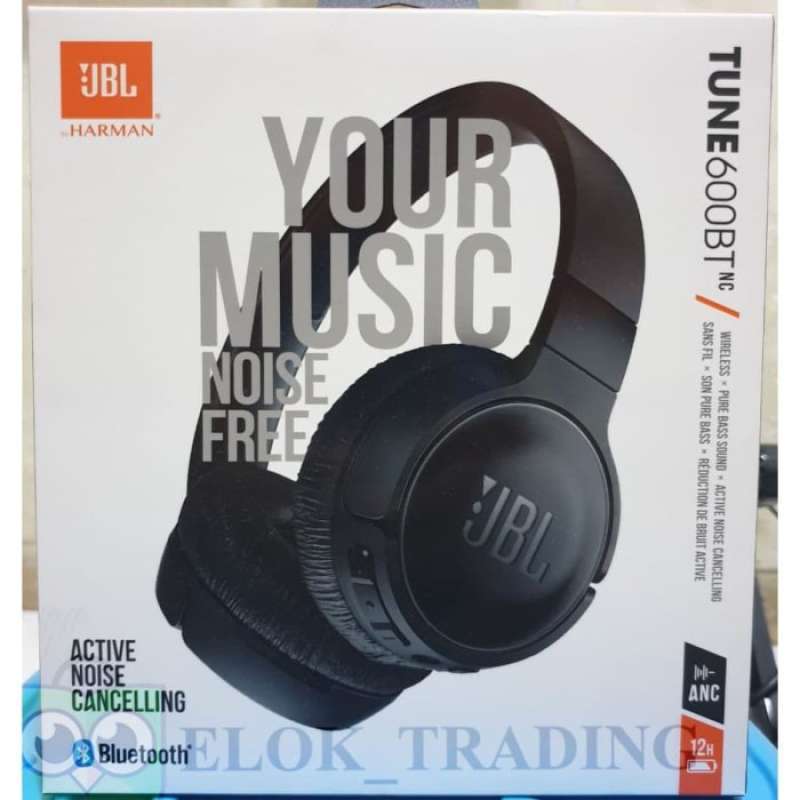 Promo Headphone JBL Tune 600BT ANC Warna Hitam ORIGINAL Diskon