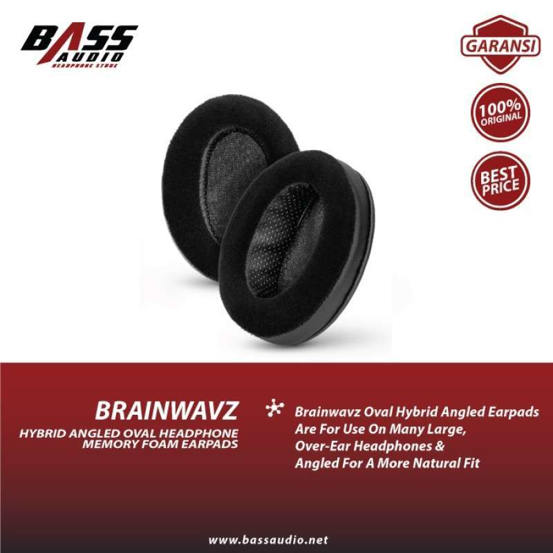 Promo Brainwavz Oval Angled Hybrid Headphone Memory Foam Earpads