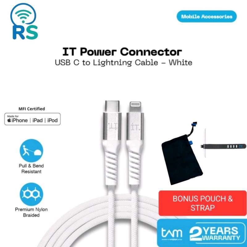 iT Power Connector USB Type C to Lightning Cable Charger Kabel Charge  iPhone iPad iPod