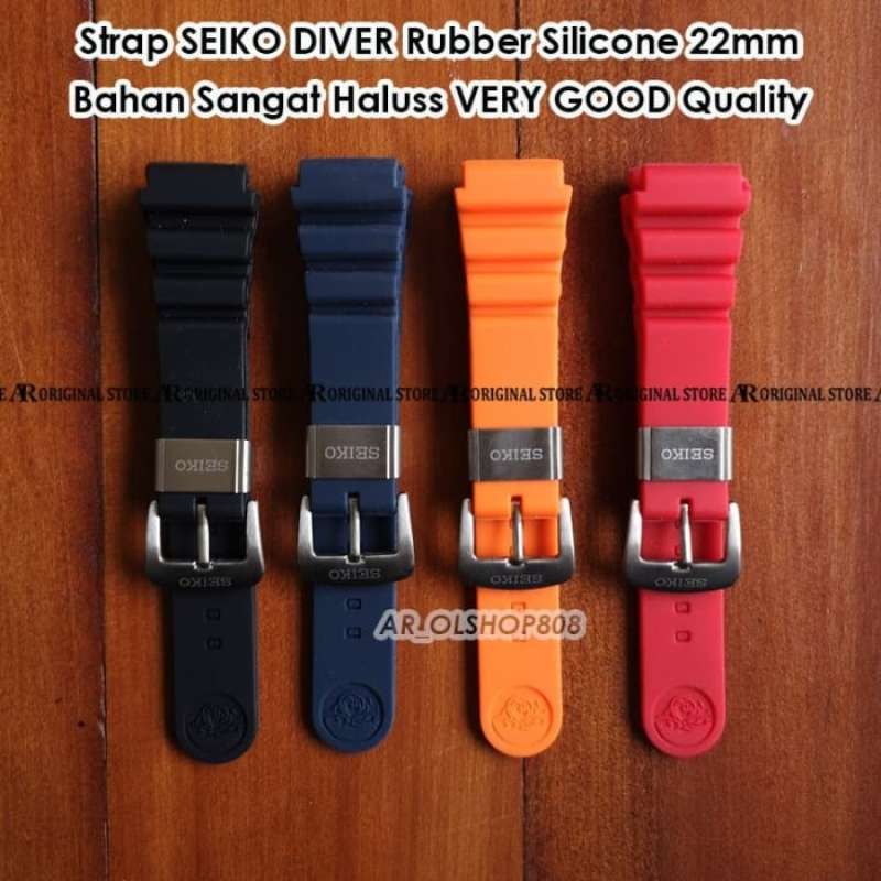 Promo AFTERMARKET STRAP SEIKO DIVER RUBBER 22MM TALI JAM TANGAN 22