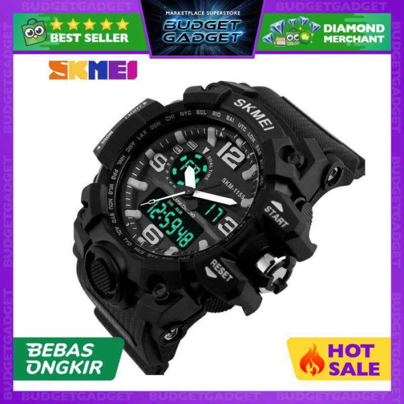 Promo JAM TANGAN SKMEI CASUAL MEN LEATHER WATCH WATER RESISTANT