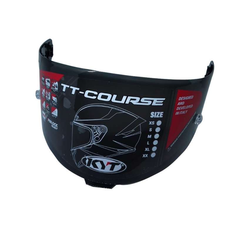 FLAT VISOR KYT TT COURSE DARK SMOKE