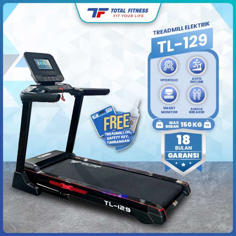 Jual Treadmill Elektrik Tl-129 4hp Tredmill Electric Gym Fitness