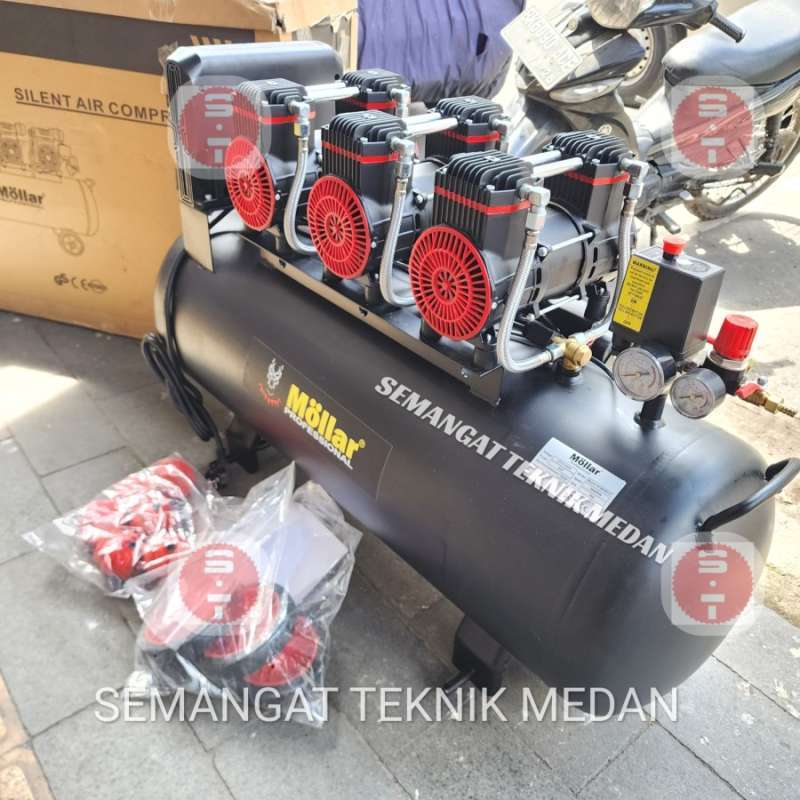 Jual Kompressor Kompresor Oilless Oiless 3hp 3 Hp 100l Mollar Ac