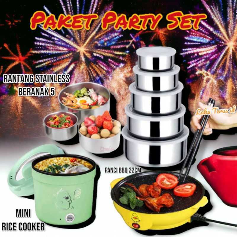 Promo Party Set Hotpot And Grill Rantang Beranak 5 Mini Ricecooker Dan Panci Murah Aja Diskon 34 Di Seller Rmj Cabang Kota Jakarta Pusat Blibli