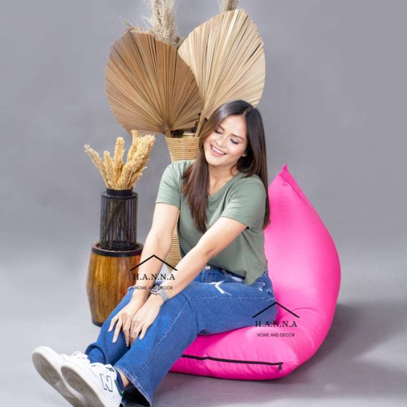 Jual COVER ONLY Hanna Bean Bag Waterproof Tahan Air ukuran Medium