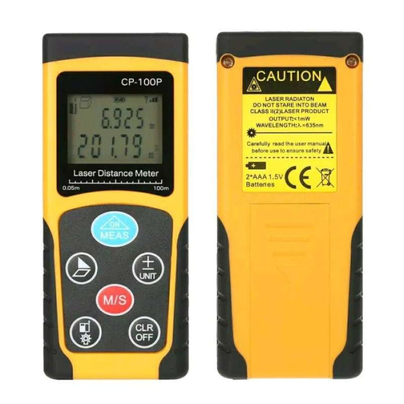Promo Laser Distance Meter Cp100p 100 M Jarak Meteran 100m Cp100 Cp-100p Diskon 23% Di Seller Gamora Store - Cengkareng Barat, Kota Jakarta Barat | Blibli