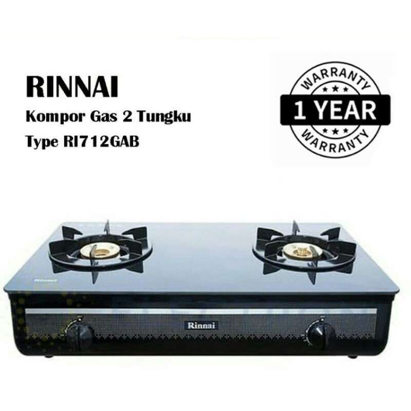 Jual Rinnai Ri-712 Ga(b) Kompor Gas Kaca Tungku Rinnai Ri-712