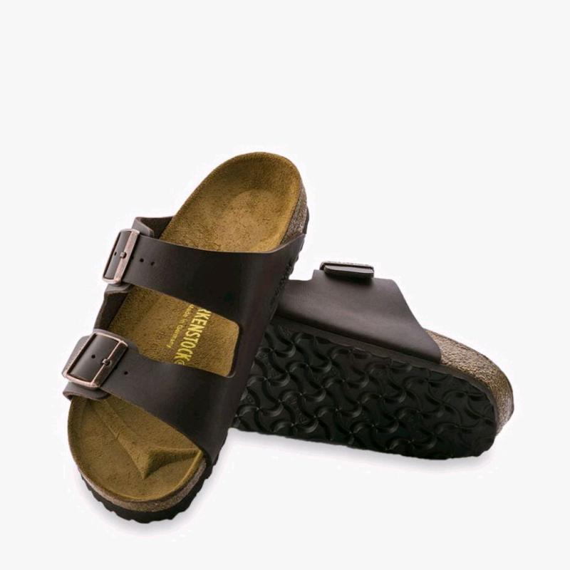 Jual SALE BIRKENSTOCK ARIZONA BIRKO STONE DARK BROWN 39 46