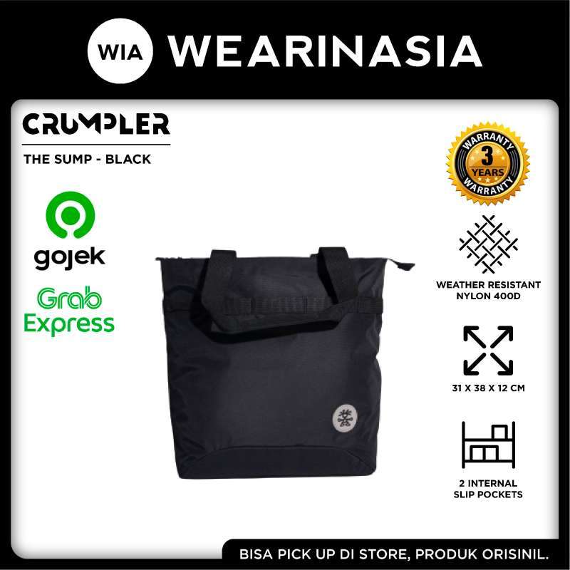 Jual Crumpler Sump Asia Exclusive Tote Black Tote Bag Unisex Original Di Seller Wearinasia Official Store Serpong Kota Tangerang Selatan Blibli