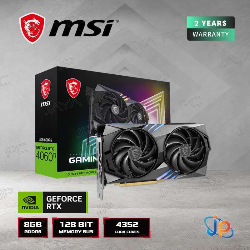 VGA MSI Geforce RTX 4060 Ti Gaming X 8GB GB DDR6