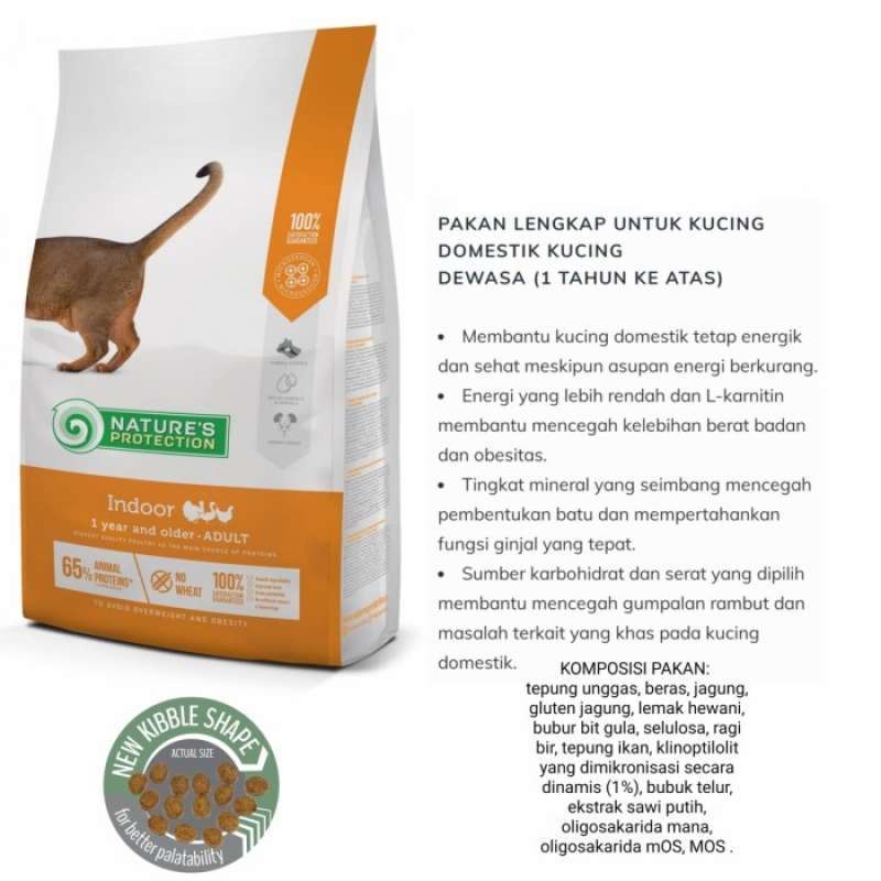 Promo Makanan Kucing Nature Protection Indoor Cat 2Kg Diskon 17