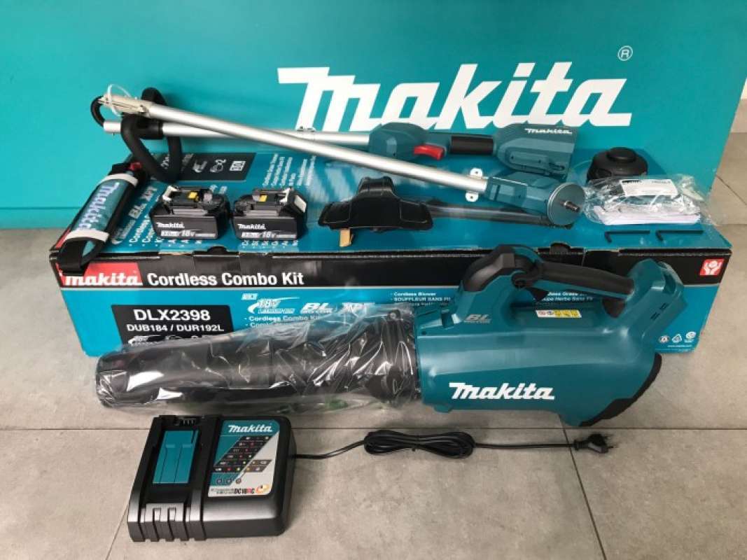 Promo Diskon makita combo kit DLX2398 blower mesin potong rumput