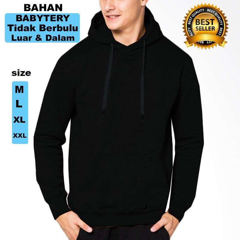 Jaket polos hoodie deals