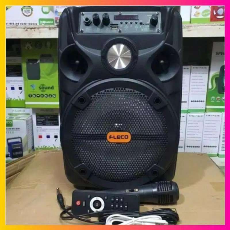 Jual Speaker Bluetooth Karaoke Fleco Fl 955c Uk 8 5 Inch Suara