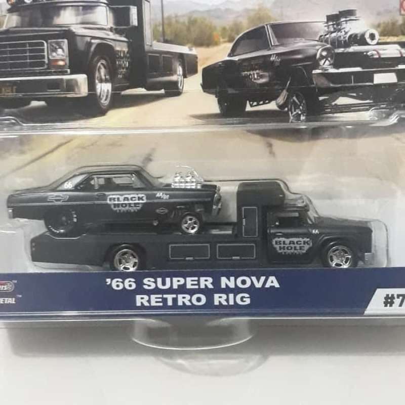 Jual Hot Wheels Team Transport 66 Super Nova Retro Rig Hitam Black
