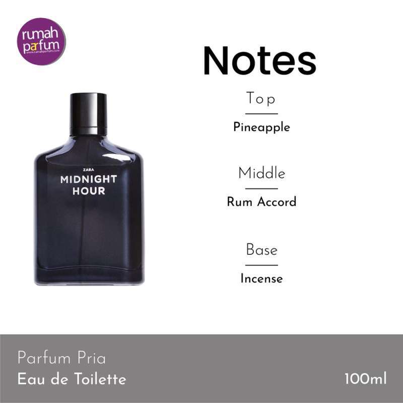 Promo Zara Midnight Hour Parfum Man 100 ML Diskon 16 di Seller
