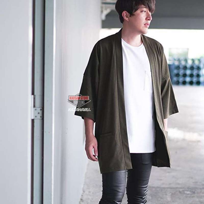 Kimono cardigan on sale pria
