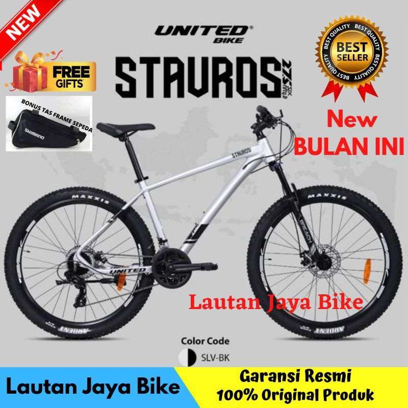 SEPEDA MTB 27.5 UNITED STAVROS FRAME ALLOY 24SPEED Sepeda Gunung