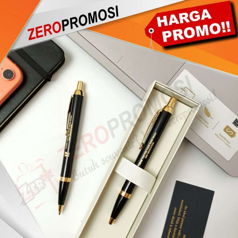 Pulpen Parker Original IM Black Seri 1975638 Grafir Nama