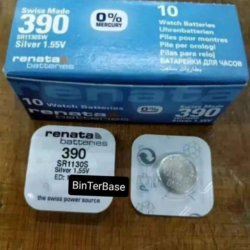 Baterai Renata 390 SR 1130 SW swiss original batere kancing jam tangan