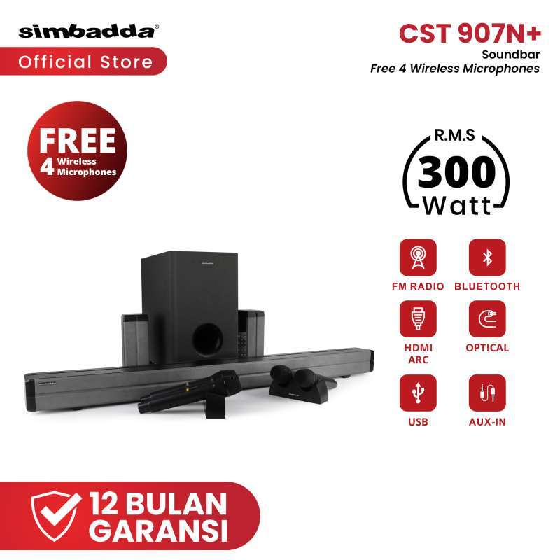 Promo Simbadda Cst 907n Soundbar Tv Surround Speaker Bluetooth