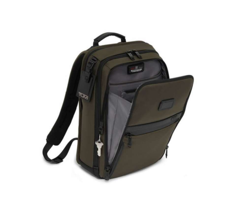 T U M I Tas Ransel Alpha Slim Backpack Olive Night