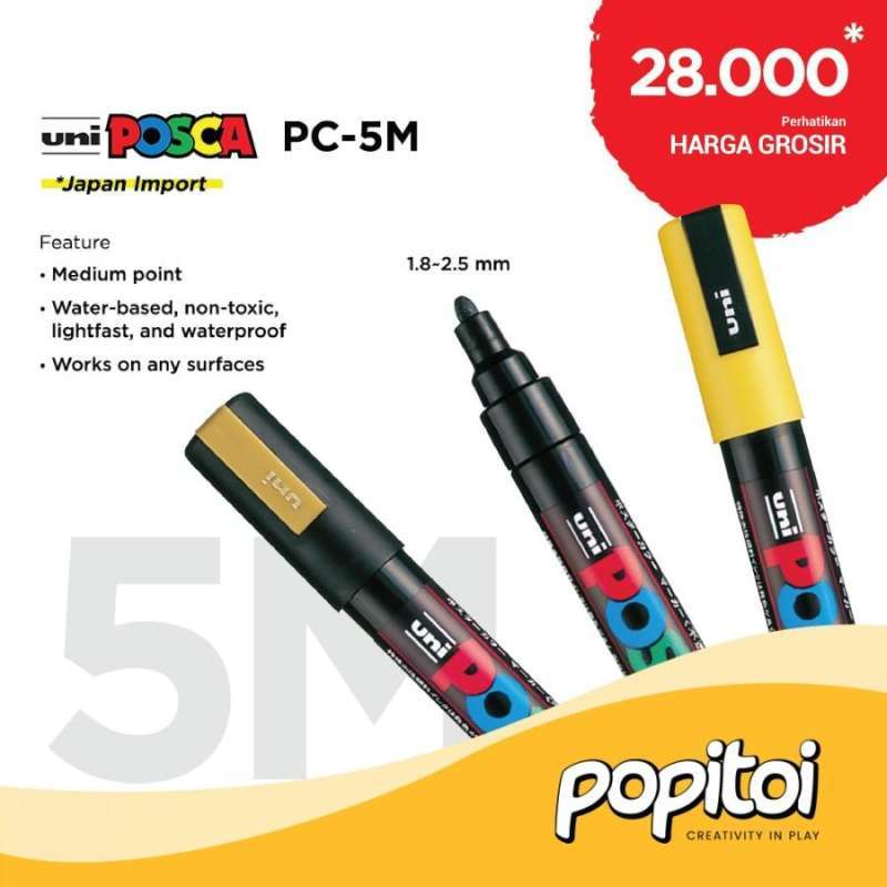 Uni Posca Medium Point Marker PC-5M - Marker