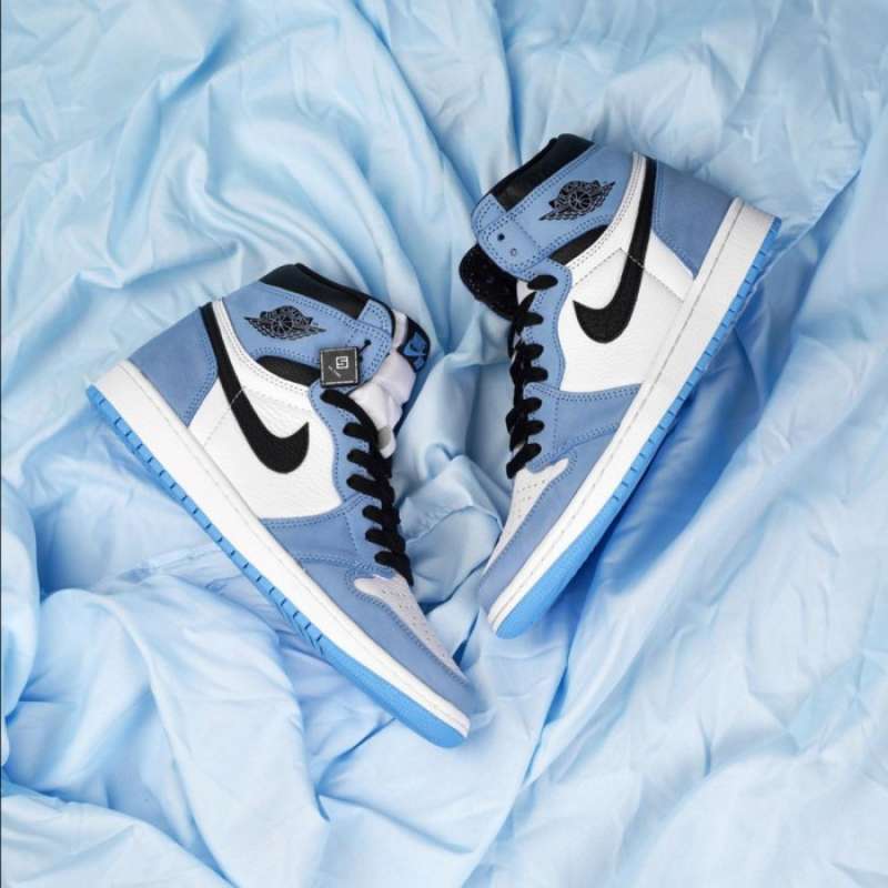 Jual Jordan Retro High White University Blue Black Gs (100
