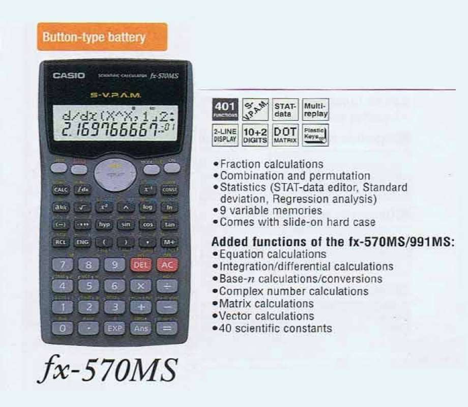 Harga calculator casio 570 store