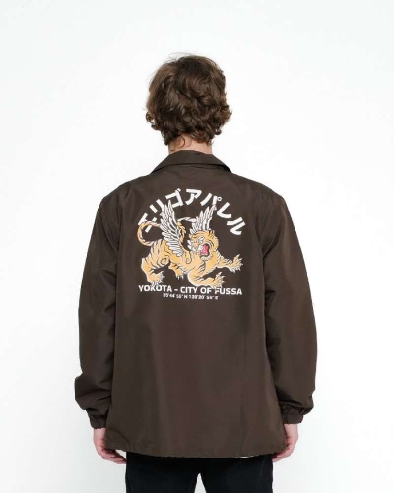 Outerwear Unisex Erigo Coach Jacket Unsopable Dark Oak S