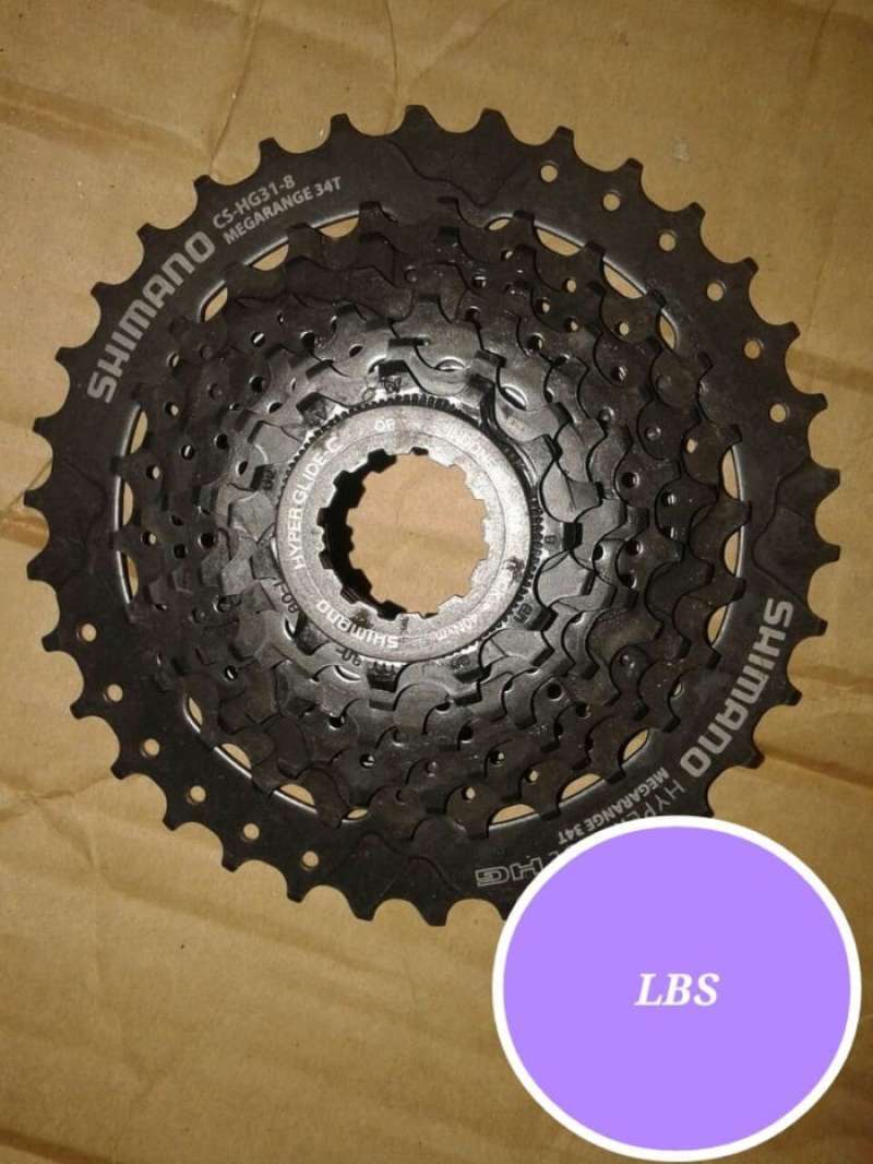 sprocket 8 speed shimano megarange hg 31 11 34t