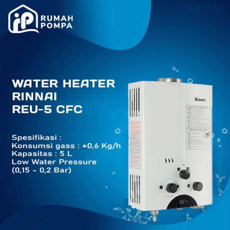 Jual Water Heater Rinai Reu 5Cfc - Multicolor di Seller KSM Store -  Kalibata, Kota Jakarta Selatan | Blibli