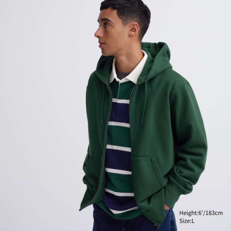 Jual Uniqlo Jaket Sweat Hoodie Ritsleting Lengan Panjang 460324