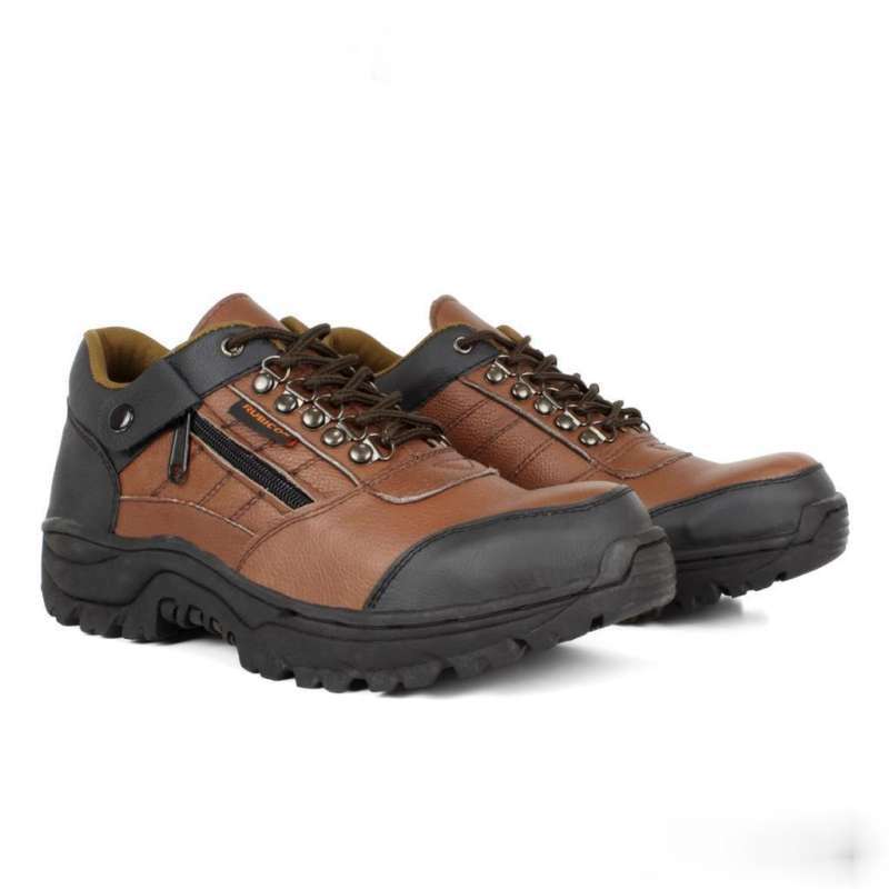 Promo BOOTS TRACKING SAFETY SHOES UJUNG BESI RUBICON SEPATU SAFETY