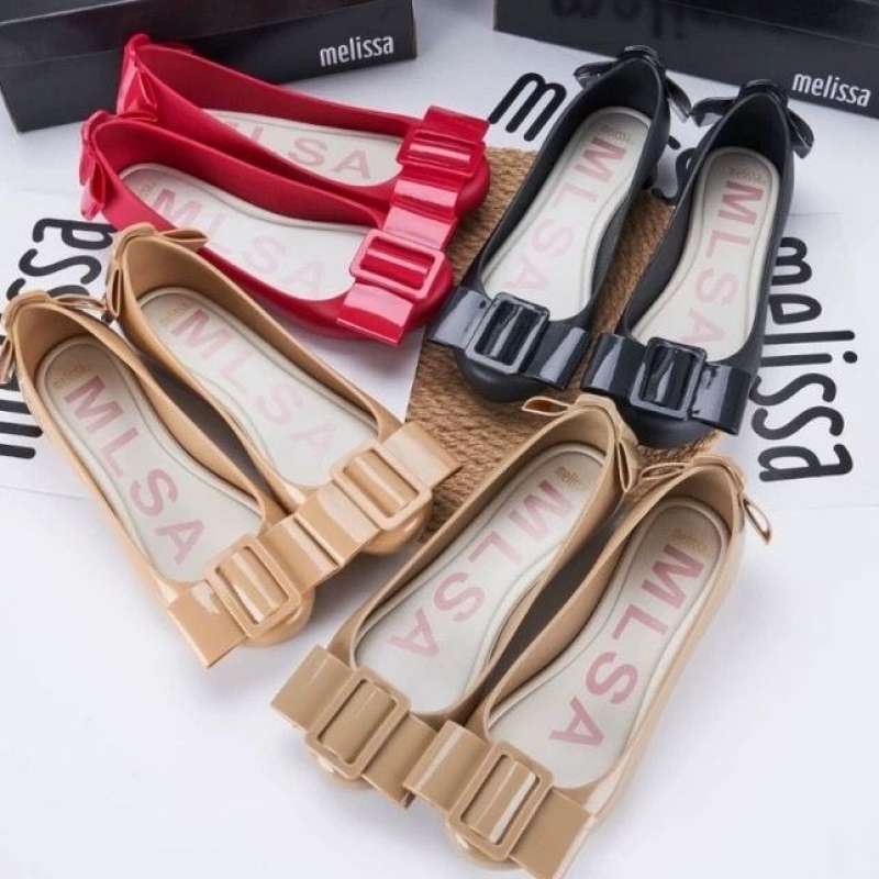 Jual MELISSA SHOE SQUARE BOW SIZE 35 36 39 smaller size 37