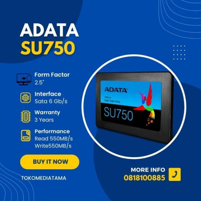Promo SSD ADATA SU750 256GB 512GB 1TB SSD SATA III SSD 2.5 inch