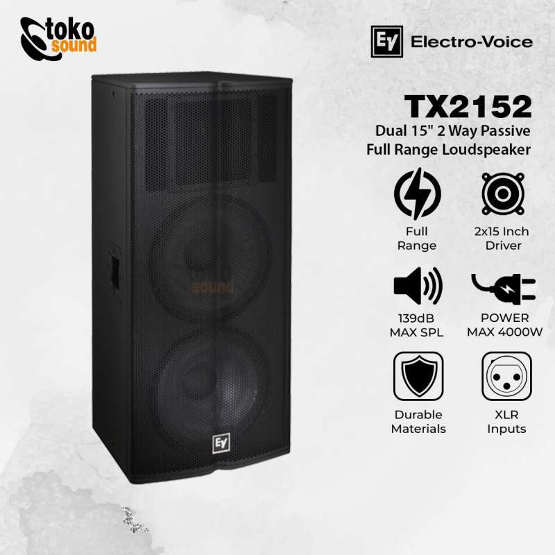 Jual Electro-voice Tx2152-he Tx 2152 - 2x15 Two Way Passive Jual Electro-voice Tx2152-he Tx 2152 - 2x15 Two Way Passive
