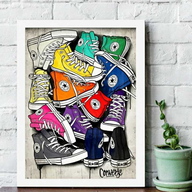 Converse wall deals art