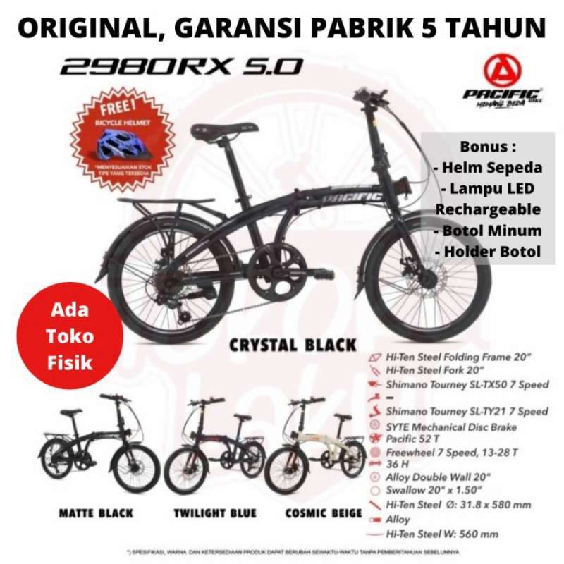 sepeda lipat pacific bike 20 inch 20