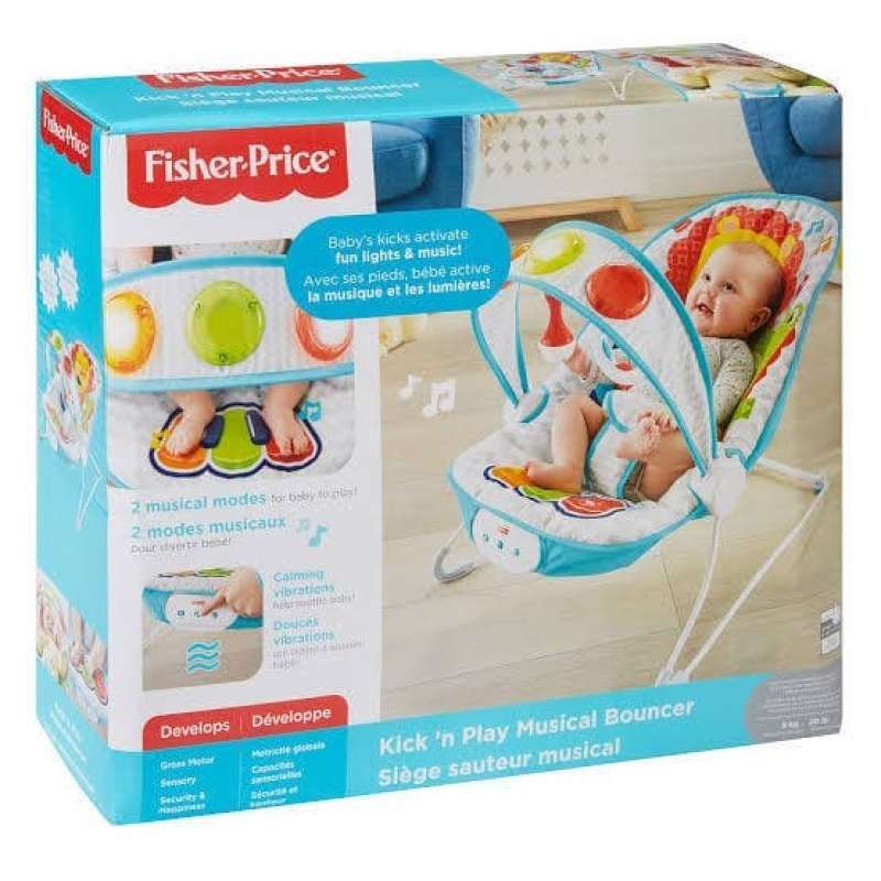 Fisher price kick n play cheap musical bouncer assembly